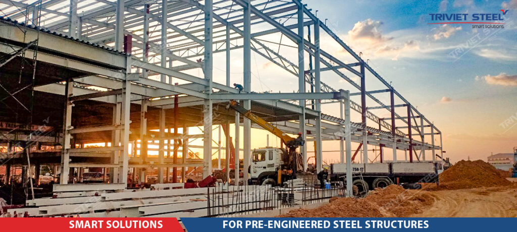 steel structure erection process