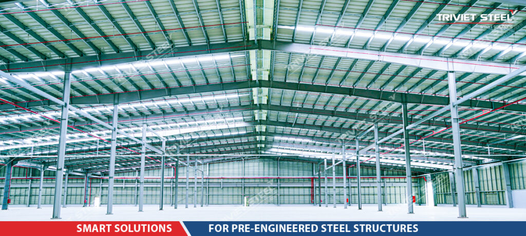 The load-bearing steel structure has many advantages in pre-engineered steel buildings.