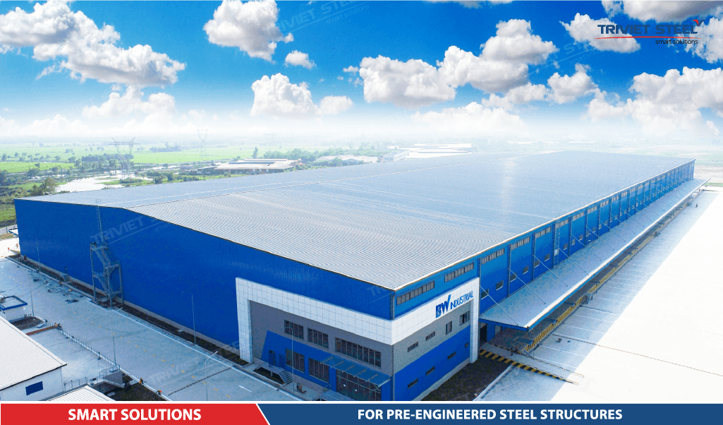 Prefabricated steel buildings are structures made of steel components that are prefabricated at a factory.