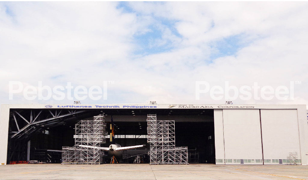 Dự án nhà chứa máy bay - Nguồn: pebsteel